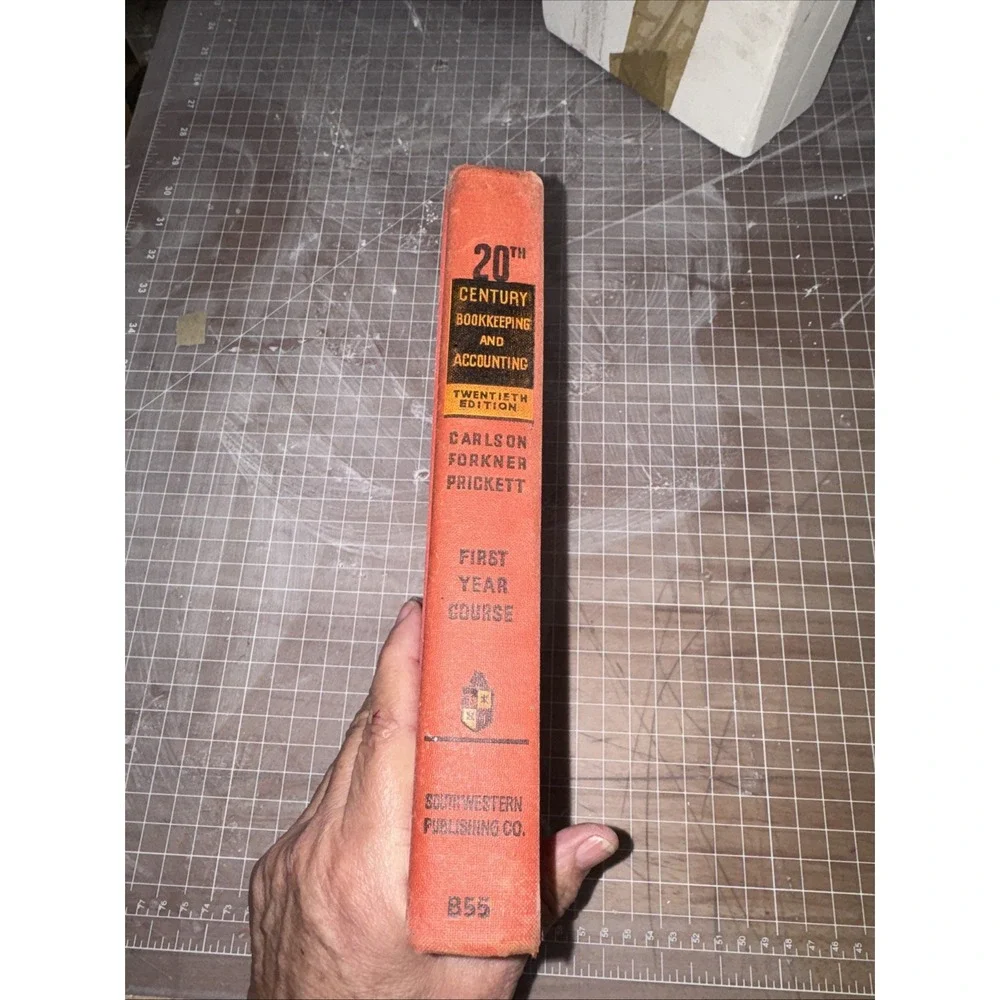 Vintage 20th century bookkeeping and accounting first year course 1959